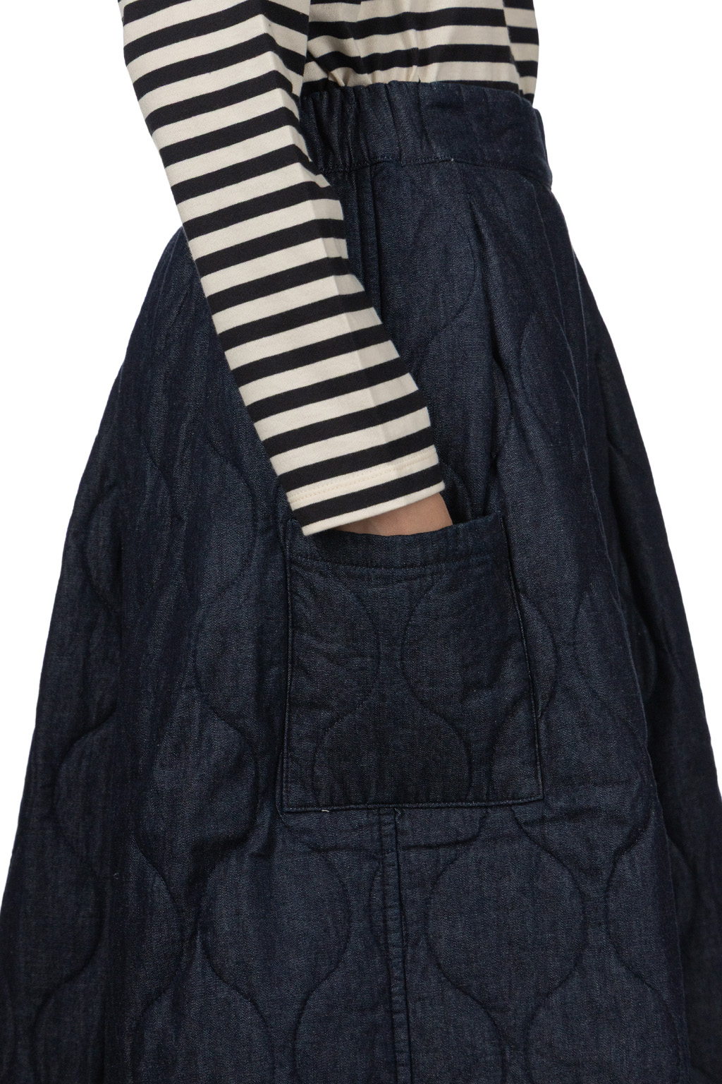 Tigre Brocante - 6oz Denim Quilted Overskirt